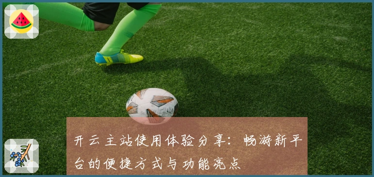 开云主站使用体验分享：畅游新平台的便捷方式与功能亮点